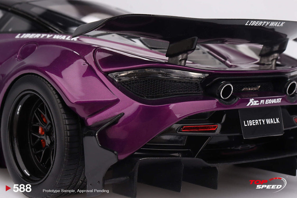 Topspeed Mclaren 720S LB-Works Purple Metallic 1:18