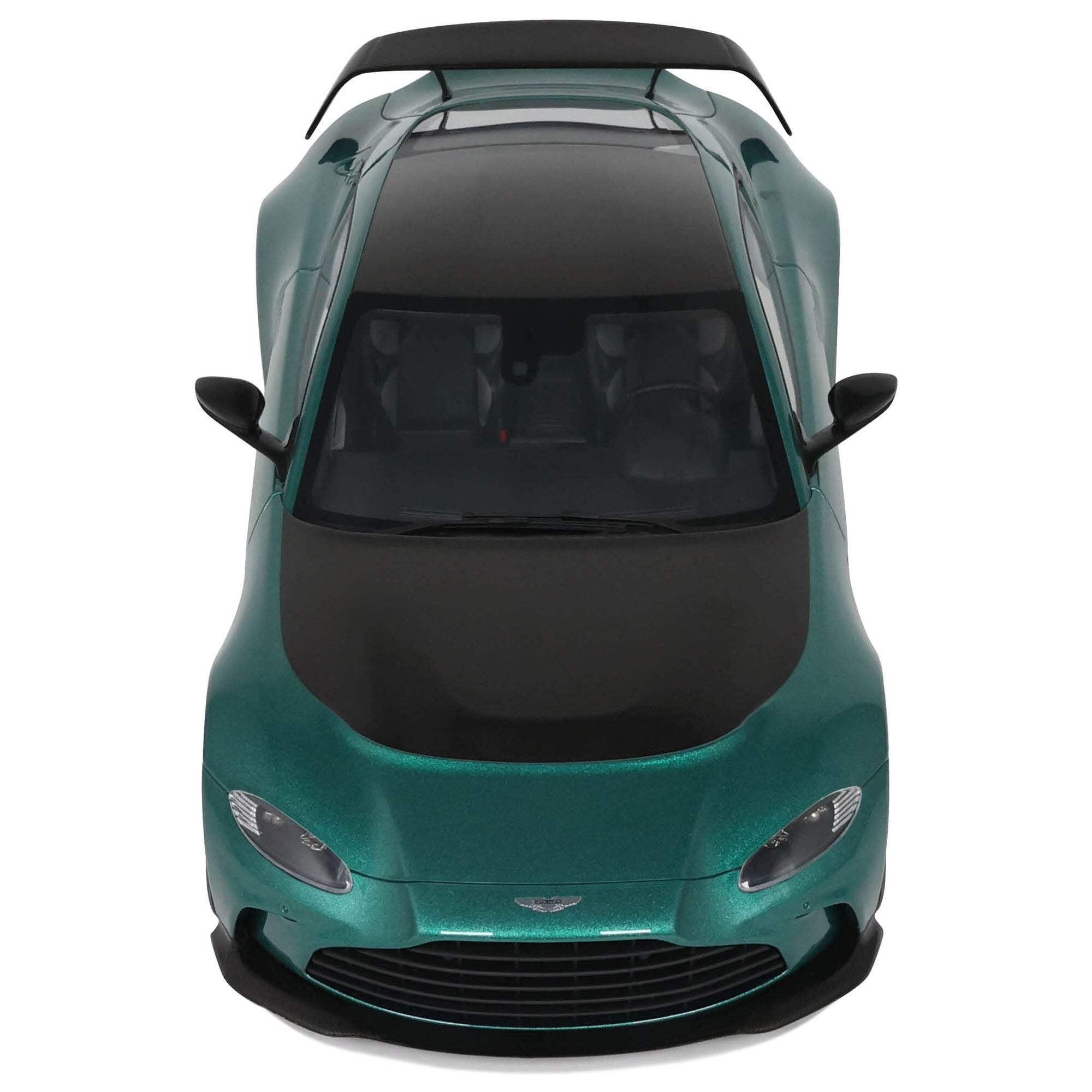 2023 Aston Martin Vantage V12 British Racing Green with Black Hood and Top 1/18 Model Car by GT Spirit