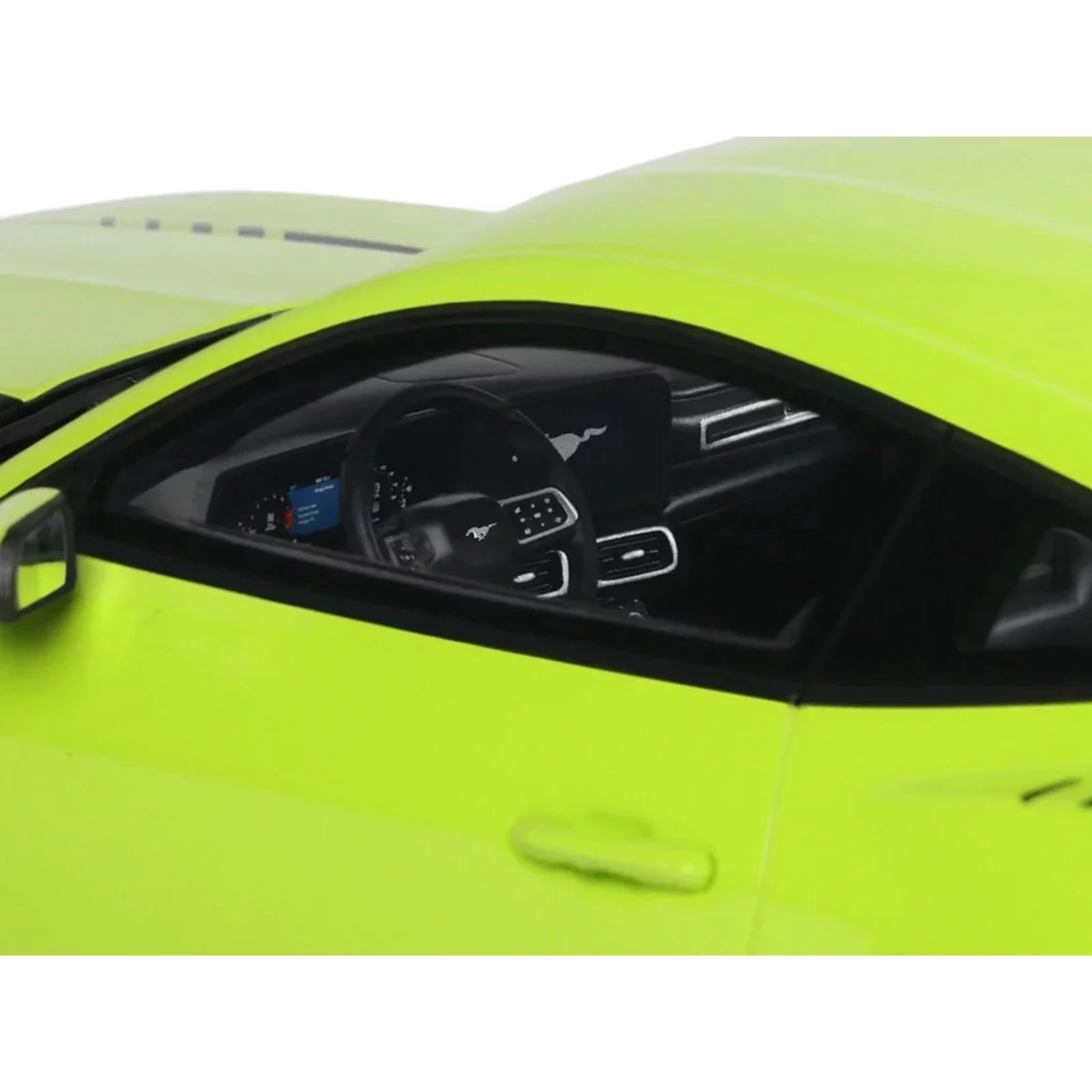 2025 Ford Mustang RTR Spec-3 Lime Green 1/18 Model Car by GT Spirit