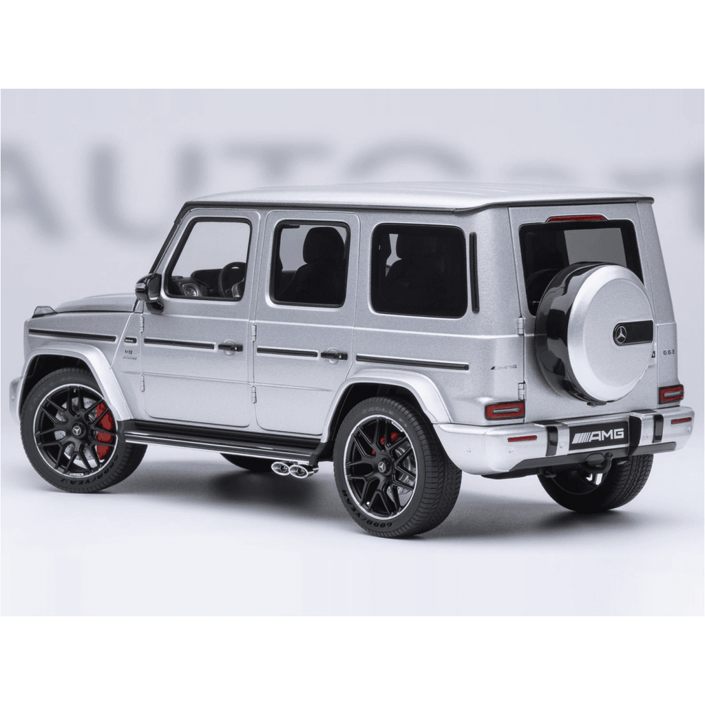 2019 Mercedes-Benz AMG G63 Iridium Silver Metallic 1/18 Model Car by Autoart
