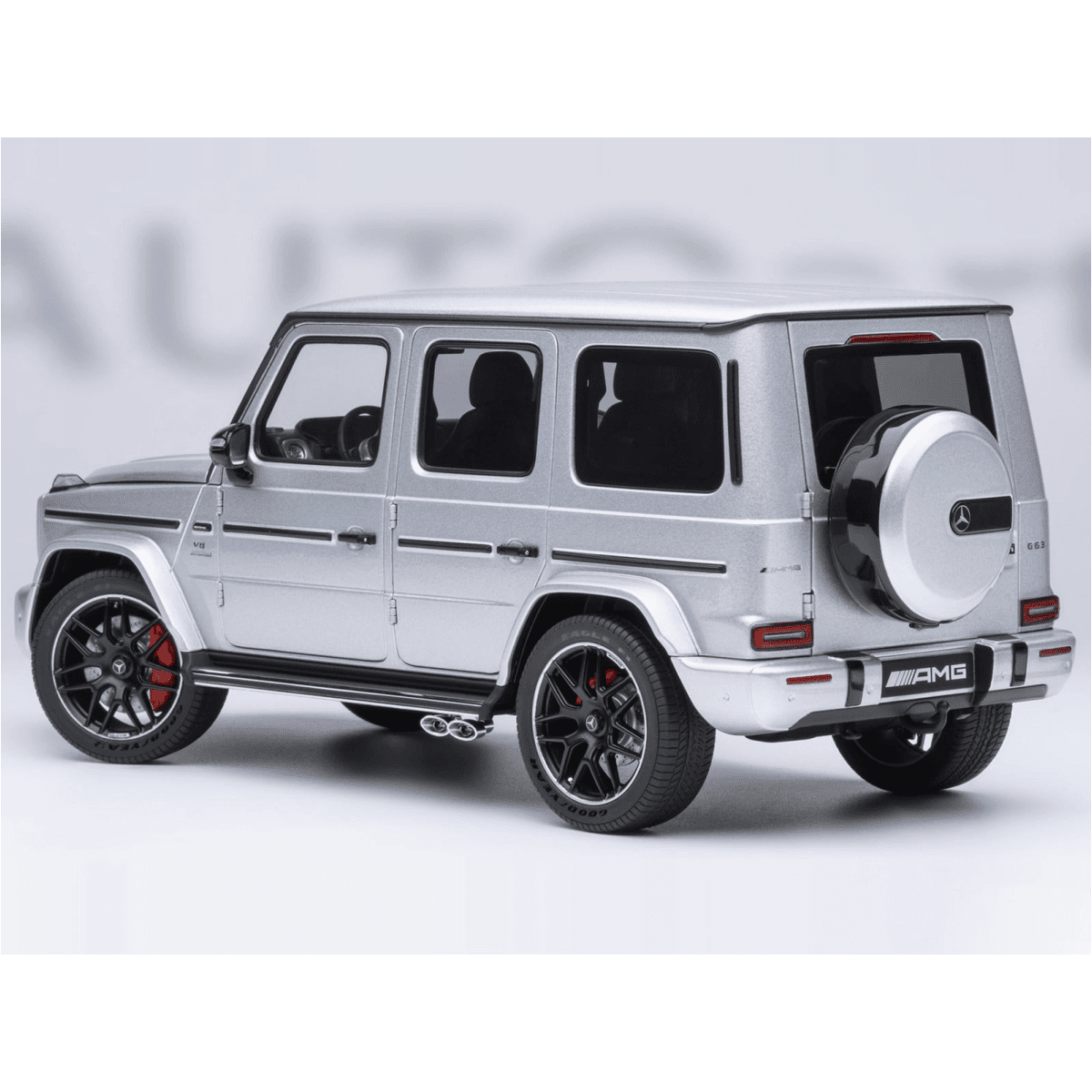 2019 Mercedes-Benz AMG G63 Iridium Silver Metallic 1/18 Model Car by Autoart