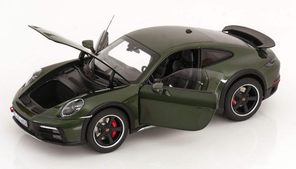2023 Porsche 911 Dakar Oakgreen Metallic 1/18 Diecast Model Car by Norev