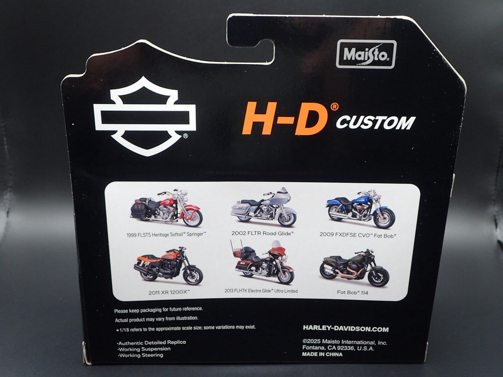 FAT BOB 114 HARLEY DAVIDSON MOTORCYCLE MAISTO SERIES 42 1/18 DIECAST MODEL BIKE