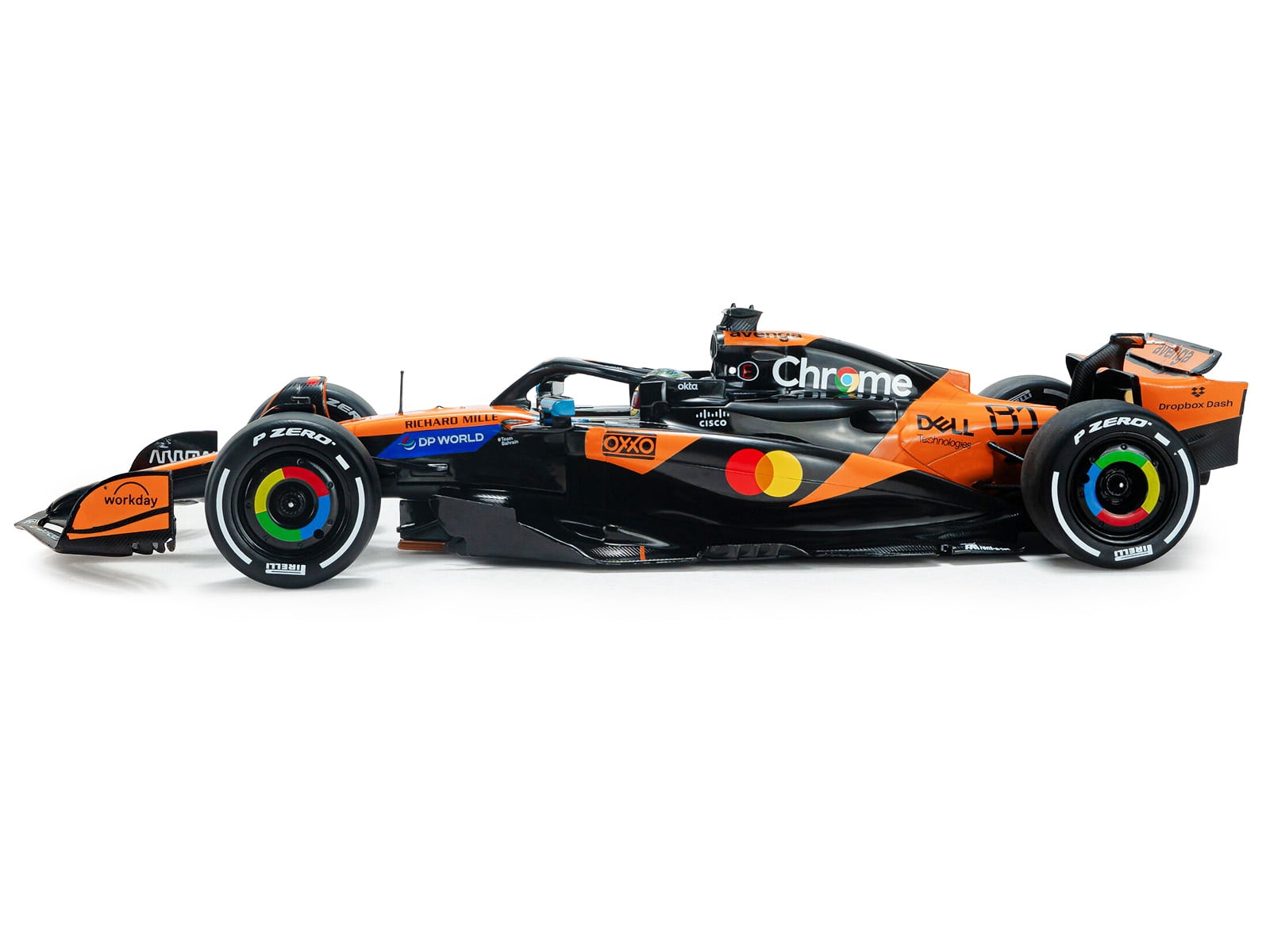 McLaren MCL39 #81 Oscar Piastri "OKX" Winner F1 "Chinese GP" (2025) "Competition" Series 1/18 Diecast Model Car by Solido