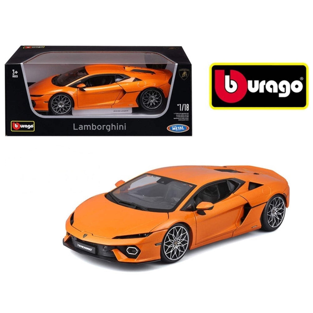 Bburago 2025 Lamborghini Temerario Orange w/ Gold Wheels 1:18