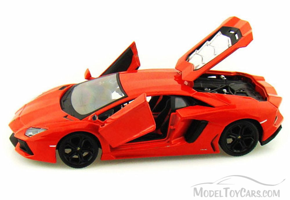 Lamborghini Aventador LP700-4, Orange - Bburago 11033 -1/18 scale Diecast Model Toy Car