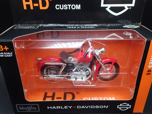 1952 52 K MODEL HARLEY DAVIDSON MOTORCYCLE MAISTO SERIES 45 1/18 MODEL BIKE