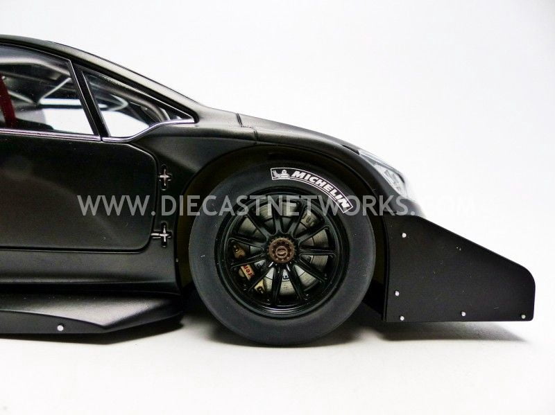 2013 Peugeot 208 T16 Pikes Peak Race Car Plain Black Version 1/18 Model Car by Autoart