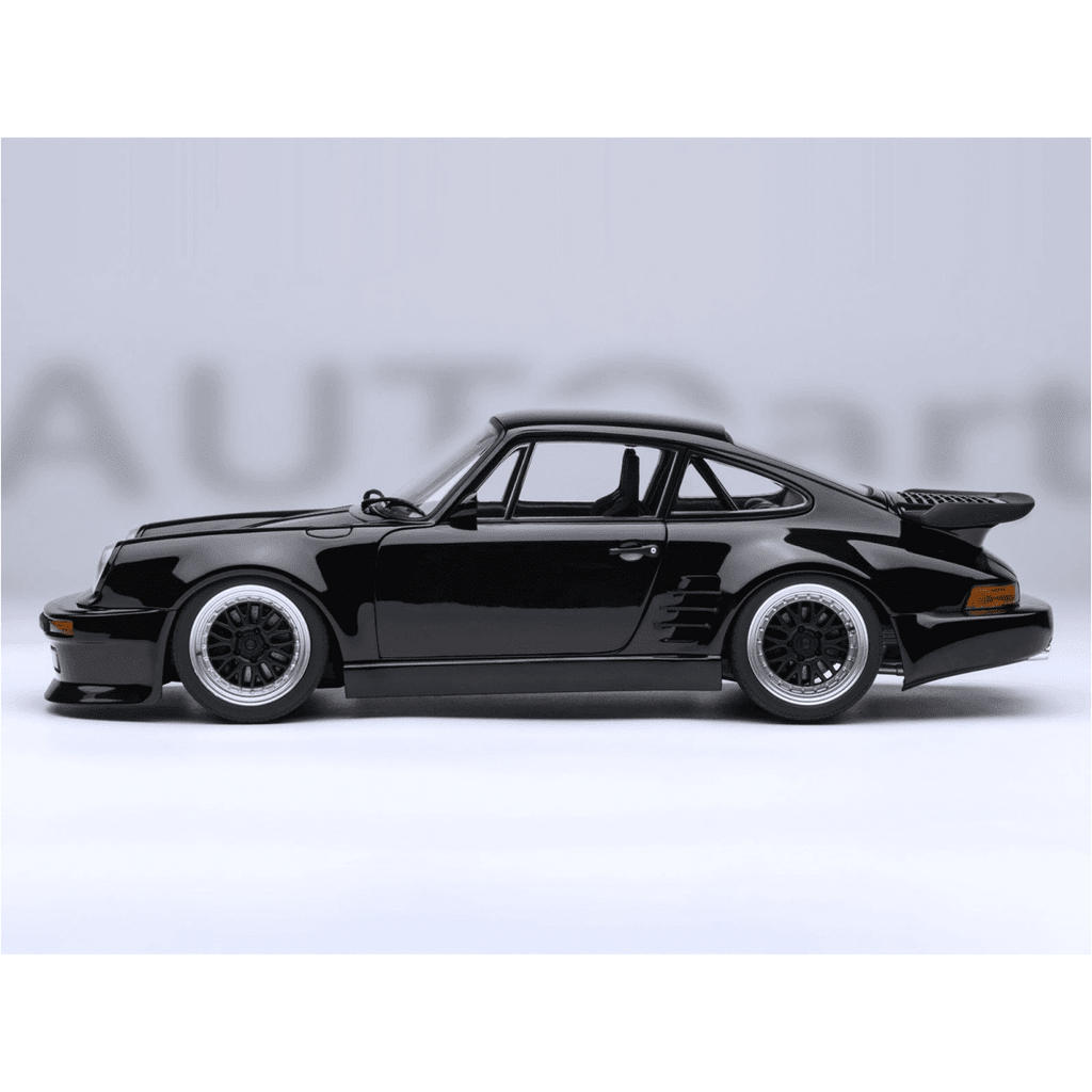 Porsche 911 (930) Turbo "Blackbird" Black "Wangan Midnight - Comic #1 Version" Manga 1/18 Model Car by Autoart