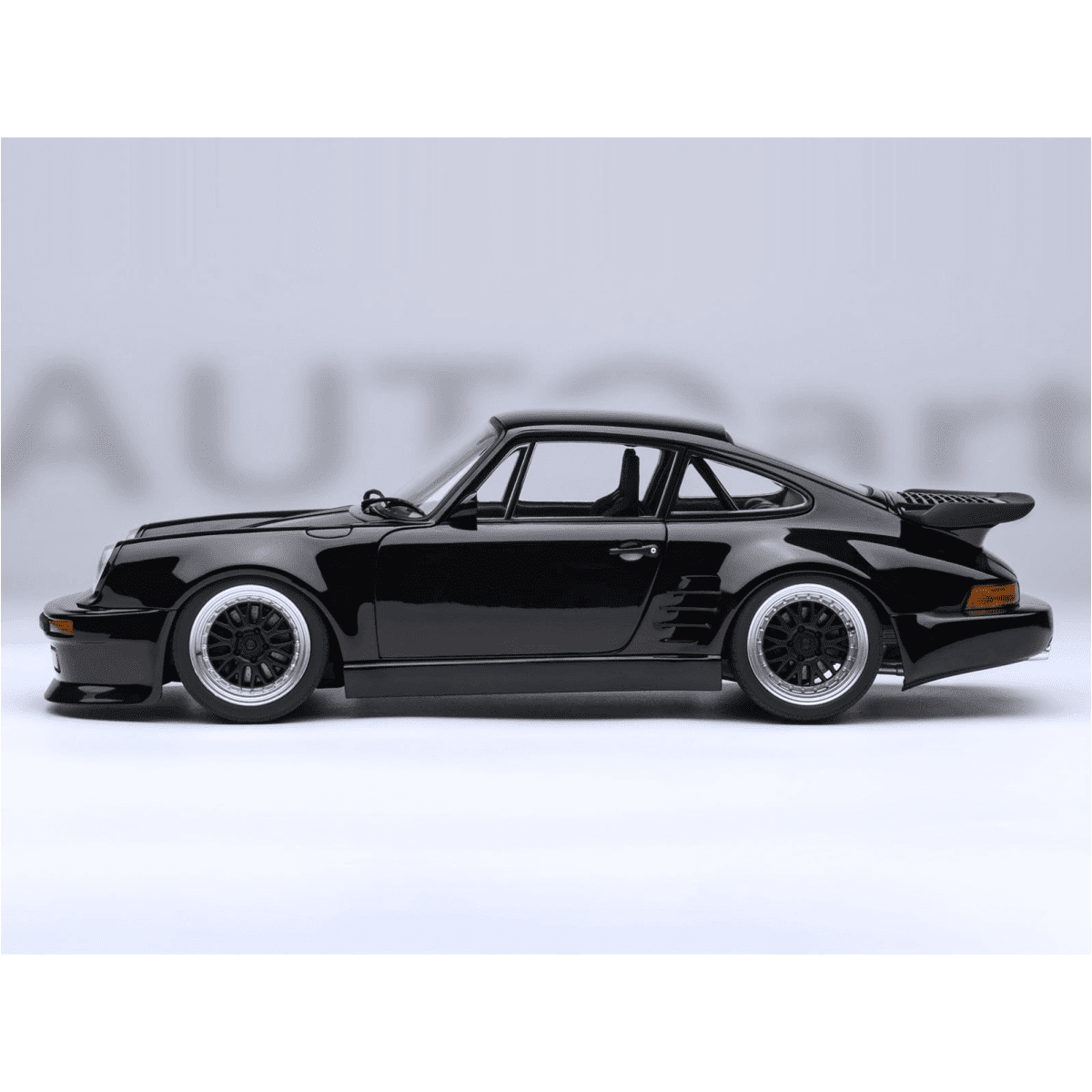 Porsche 911 (930) Turbo "Blackbird" Black "Wangan Midnight - Comic #1 Version" Manga 1/18 Model Car by Autoart