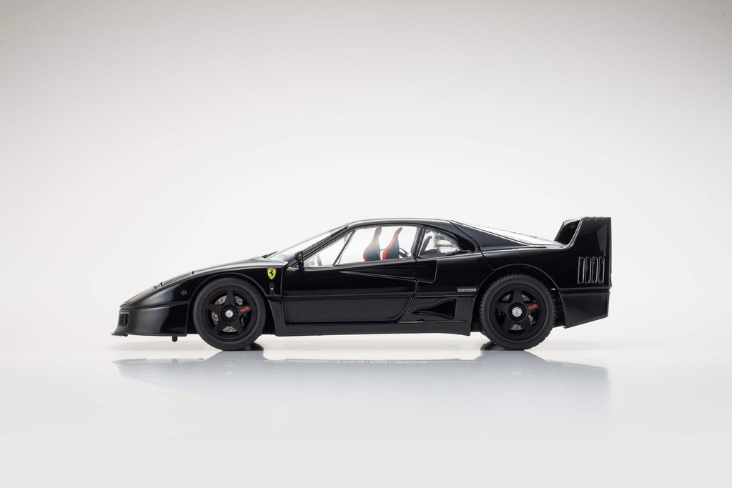 Ferrari F40 Black 1/18 Diecast Model Car by Kyosho