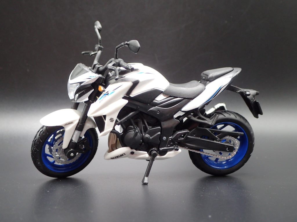 Open Box SUZUKI GSX-S750 ABS SPORT BIKE MOTORCYCLE WHITE 1/18 SCALE DIECAST MODEL BIKE