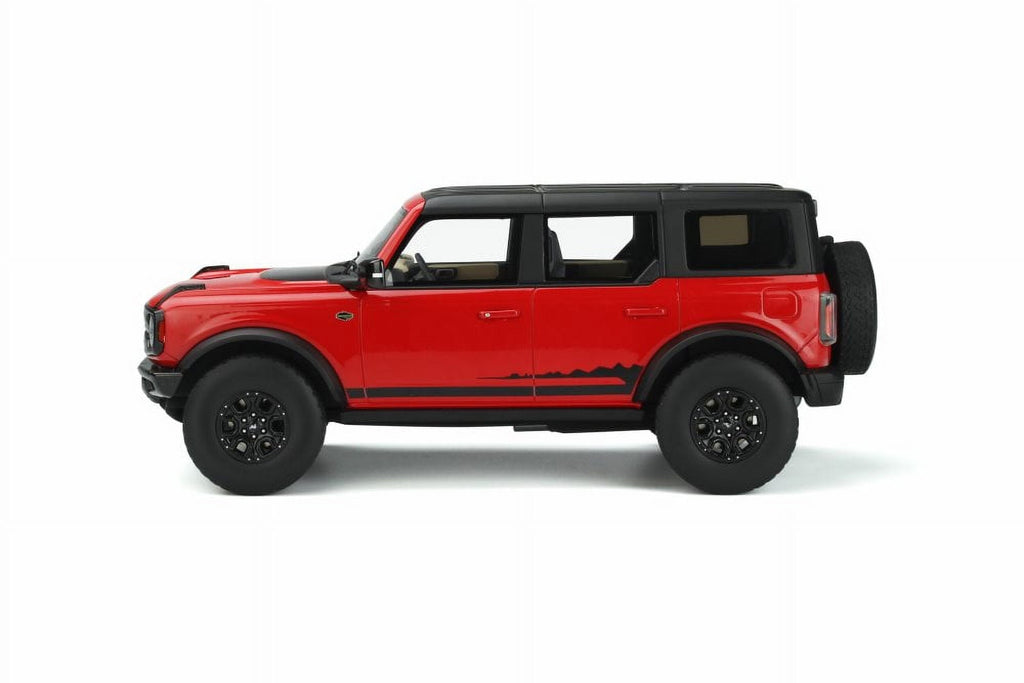 2021 Ford Bronco Wildtrak 4 Doors, Race Red - GT Spirit GT360 - 1/18 scale Resin Model Toy Car