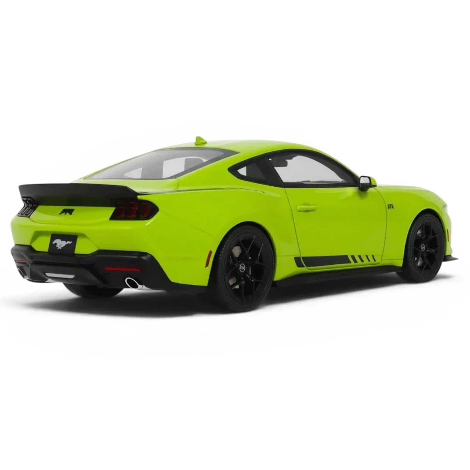 2025 Ford Mustang RTR Spec-3 Lime Green 1/18 Model Car by GT Spirit