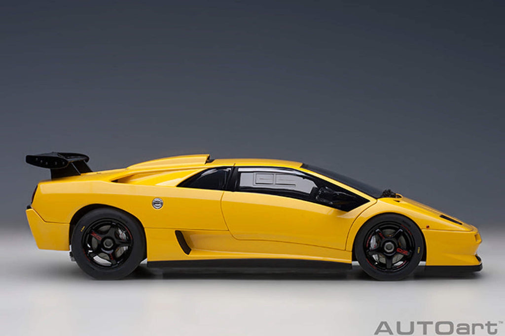 Lamborghini Diablo SV-R Superfly Yellow 1/18 Model Car by Autoart